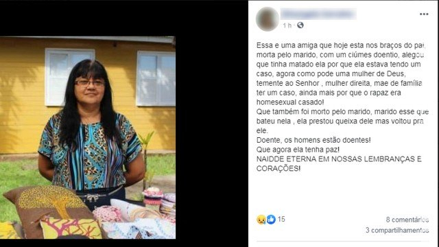 Militar mata a mulher por sentir ciúmes dela com homem gay, que também foi morto