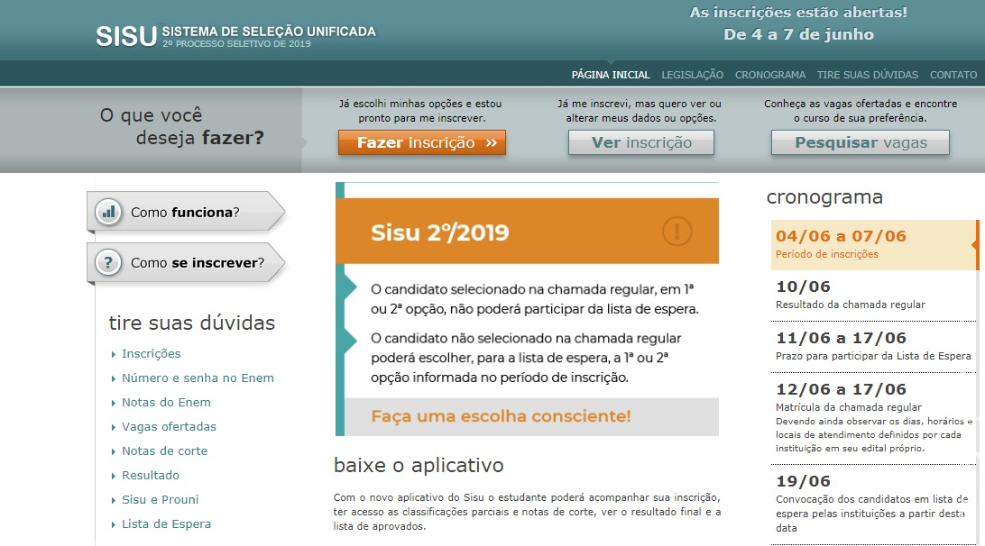 Universidades em MS disponibilizam 130 vagas pelo Sisu