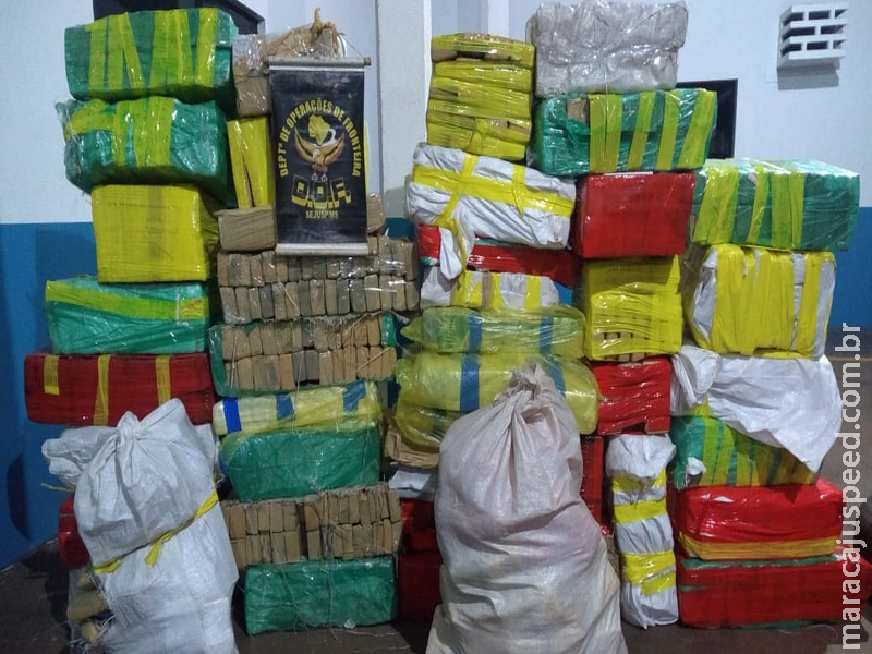 Veículo furtado em Goiânia foi apreendido pelo DOF com quase 800 quilos de drogas