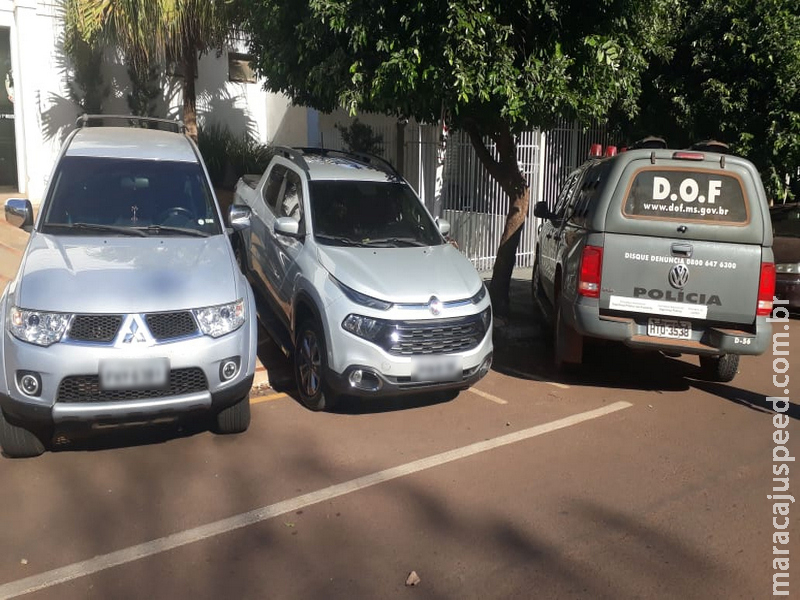 Veículos furtados e com a documentação adulterada foram recuperados pelo DOF