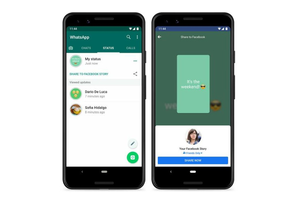 WhatsApp Beta começa a ganhar compartilhamento de Status no Facebook