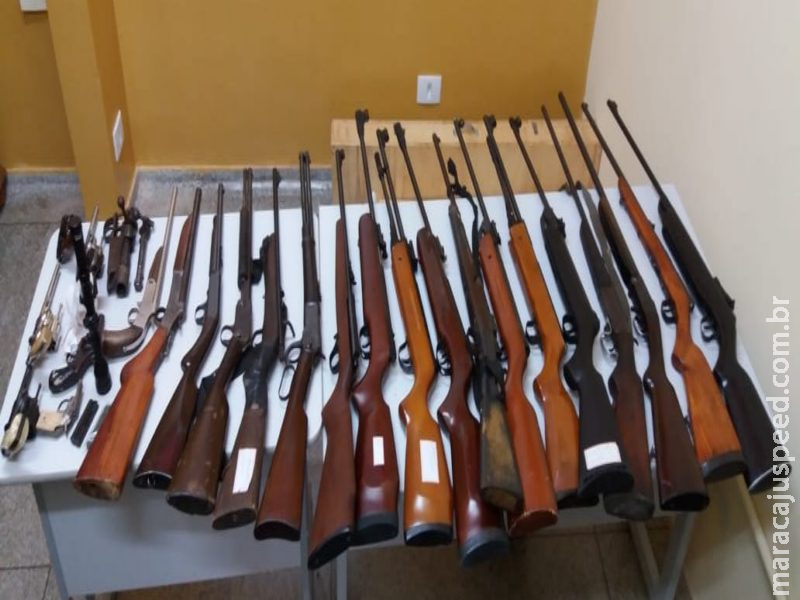 Armeiro de Aquidauana guardava 17 armas e 393 munições de vários calibres