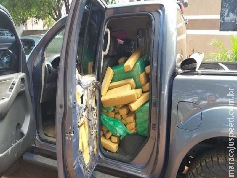 Brasileiro é preso no Paraguai com 827 kg de maconha em caminhonete Brasileiro é preso no Paraguai com 827 kg de maconha em caminhonete