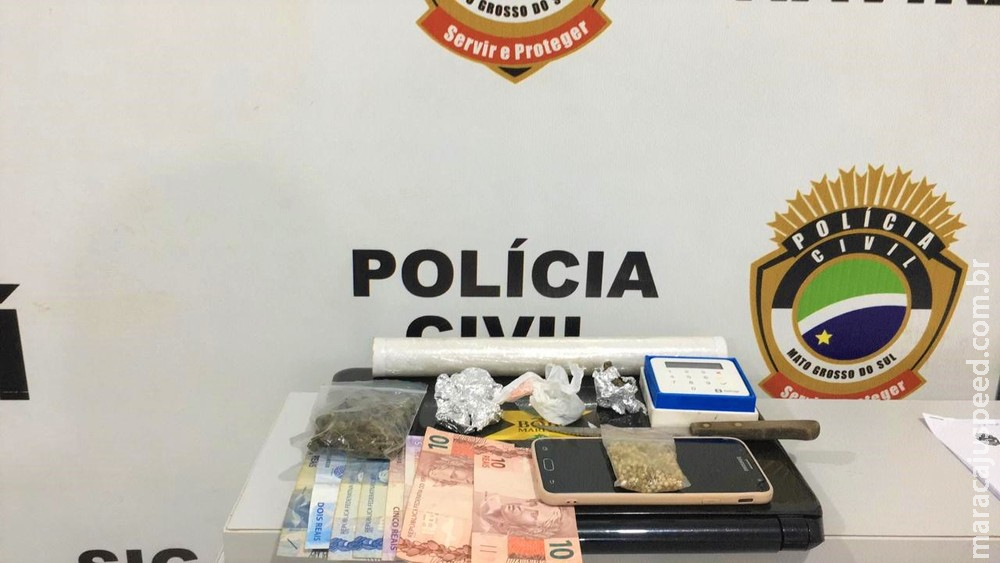 Em MS mulher é presa após anunciar venda de maconha em rede social e usar máquina de cartão de crédito para receber