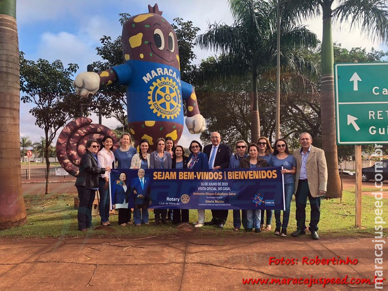 Governador do Rotary é recepcionado em Maracaju 