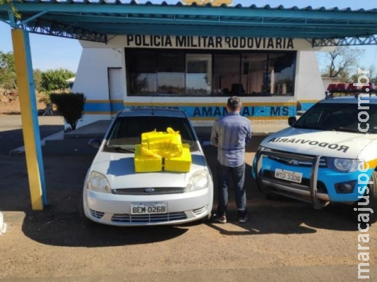 Homem é preso com quase 60kg de maconha na MS-156