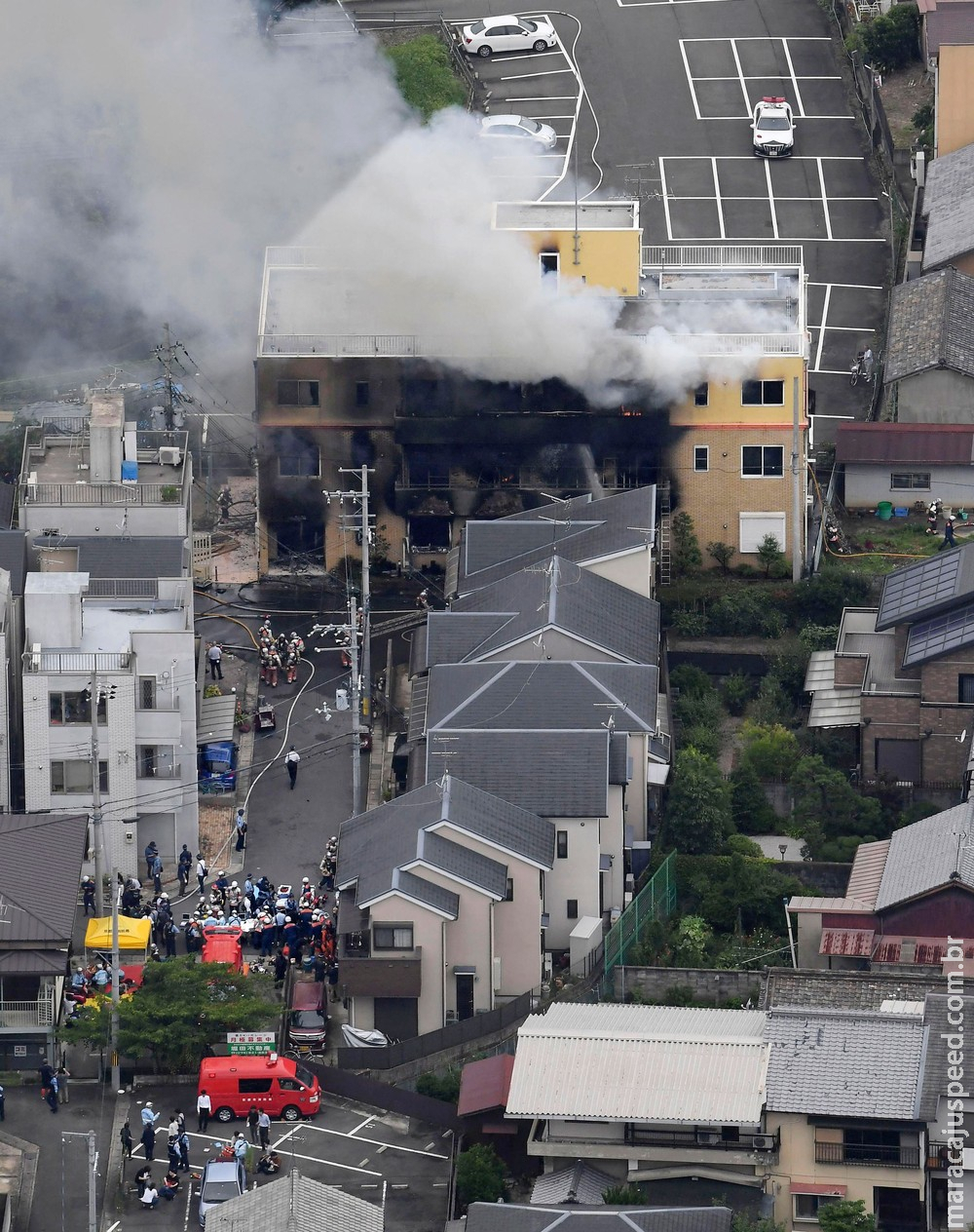 Maioria das vítimas de incêndio na Kyoto Animation morreu no acesso ao telhado