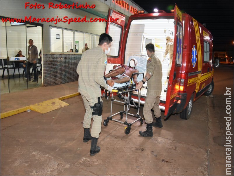 Maracaju: Bombeiros e Polícia militar atendem ocorrência de esfaqueamento na Vila Do Ovídeo