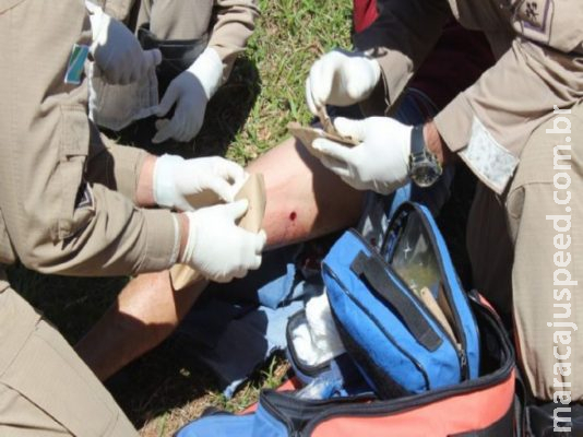 Piloto de moto é baleado na perna pela PM durante perseguição 