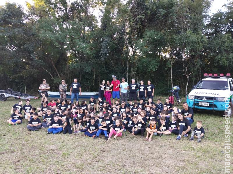 PMA realiza Educação Ambiental para 70 alunos por três dias em colônia de férias