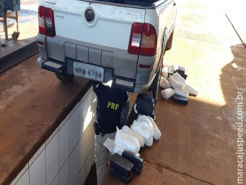 PRF apreende 20,4 Kg de pasta base de cocaína em Rio Brilhante