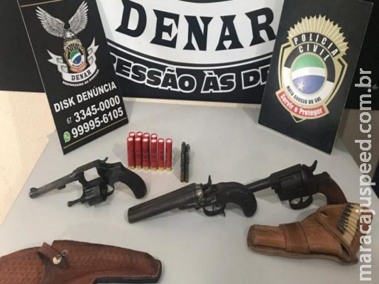 Suspeito de articular tráfico de MS a Santa Catarina é preso com 3 armas Suspeito de articular tráfico de MS a Santa Catarina é preso com 3 armas