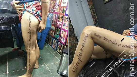 Tatuagem romântica com erros de português viraliza no Twitter