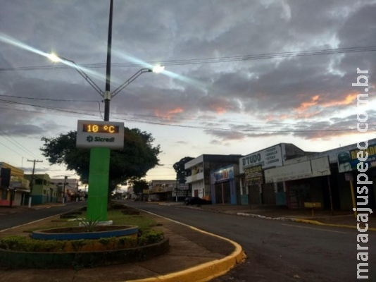 Terceiro dia da frente fria tem mínima de 7ºC com sensação de 5ºC em MS Terceiro dia da frente fria tem mínima de 7ºC com sensação de 5ºC em MS