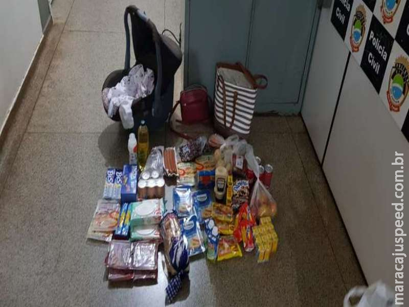 Três mulheres são presas com R$ 231 em produtos furtados de supermercado