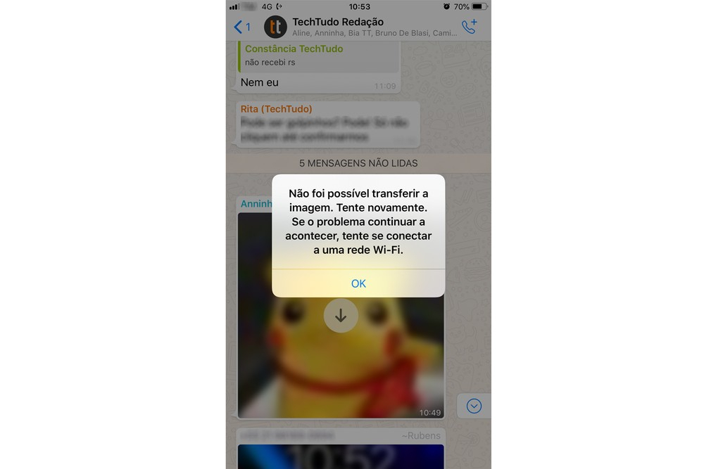 WhatsApp tem instabilidade e não baixa áudio ou faz download de imagens