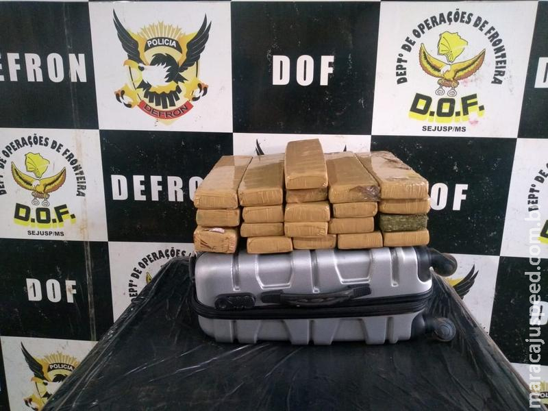 Adolescente transportando droga em ônibus foi apreendida pelo DOF em Dourados Adolescente transportando droga em ônibus foi apreendida pelo DOF em Dourados
