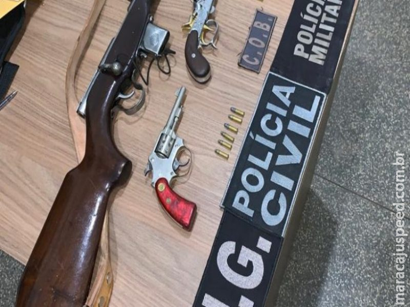 Agiota mente para policiais é preso com três armas de fogo durante operação Agiota mente para policiais é preso com três armas de fogo durante operação