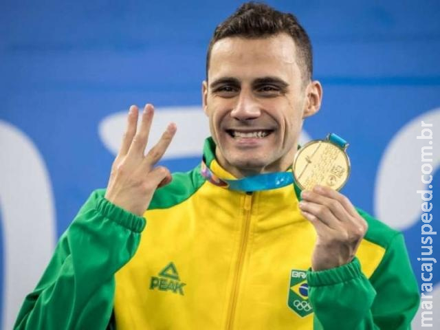 Campo-grandense é tricampeão pan-americano nos 200 metros borboleta Campo-grandense é tricampeão pan-americano nos 200 metros borboleta
