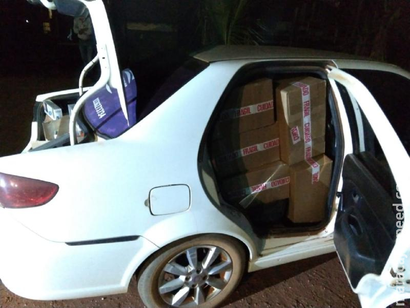 Homem contrata táxi para levar cigarros contrabandeados até Maracaju Homem contrata táxi para levar cigarros contrabandeados até Maracaju