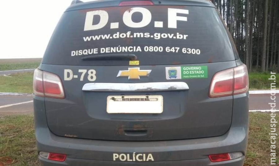 Homem evadido do Sistema Prisional foi preso pelo DOF na região de Dourados Homem evadido do Sistema Prisional foi preso pelo DOF na região de Dourados