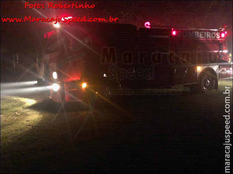 Maracaju: Corpo de Bombeiros atendem ocorrência de incêndio em aviário Maracaju: Corpo de Bombeiros atendem ocorrência de incêndio em aviário