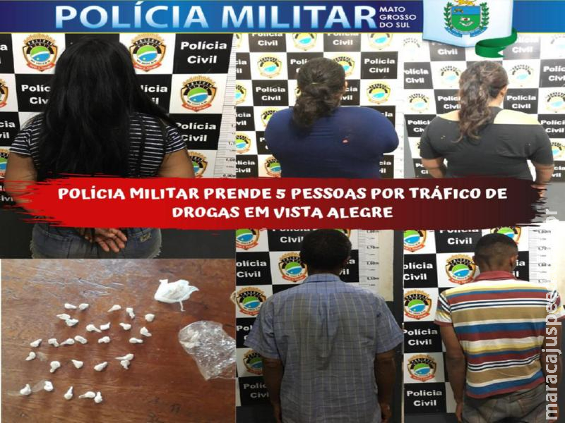 Maracaju: Grupamento da Polícia Militar Distrito Vista Alegre prende cinco pessoas por “Tráfico de Drogas” e derruba “CASTELINHO” Maracaju: Grupamento da Polícia Militar Distrito Vista Alegre prende cinco pessoas por “Tráfico de Drogas” e derruba “CASTELINHO”