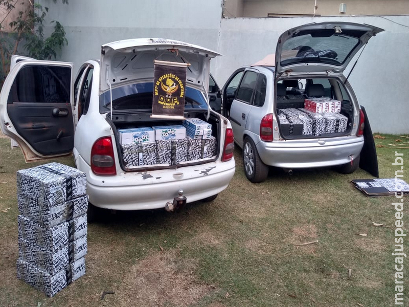 Maracaju: Veículos carregados com produtos contrabandeadas do Paraguai foram apreendidos pelo DOF Maracaju: Veículos carregados com produtos contrabandeadas do Paraguai foram apreendidos pelo DOF