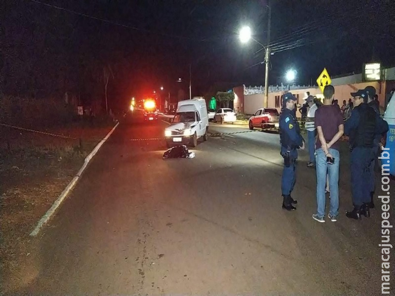 Mulher morre atropelada em Fátima do Sul Mulher morre atropelada em Fátima do Sul