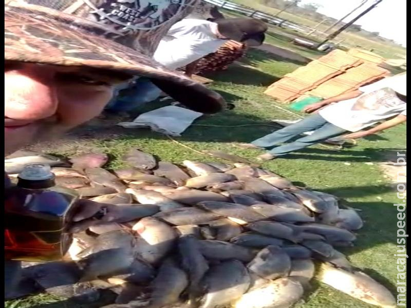 PMA localiza e autua em R$ 34 mil homem que divulgou vídeo e fotos nas redes sociais de grupo praticando pesca predatória PMA localiza e autua em R$ 34 mil homem que divulgou vídeo e fotos nas redes sociais de grupo praticando pesca predatória