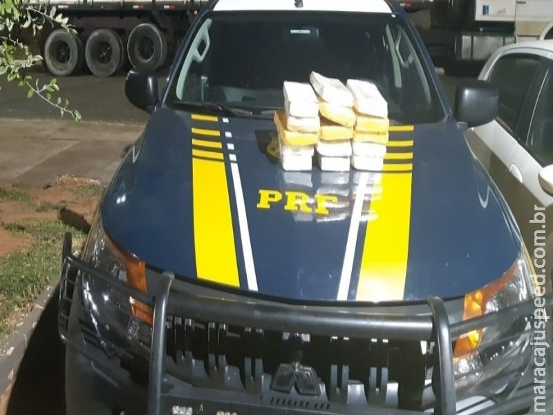PRF apreende 15,52 kg de cocaína escondidos em pneu na BR-262 PRF apreende 15,52 kg de cocaína escondidos em pneu na BR-262