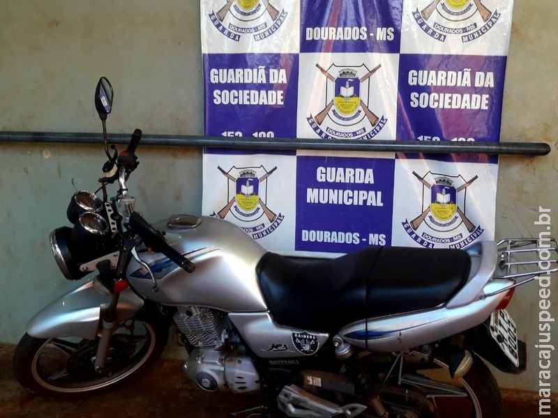 Guarda Municipal recupera motocicleta furtada Guarda Municipal recupera motocicleta furtada