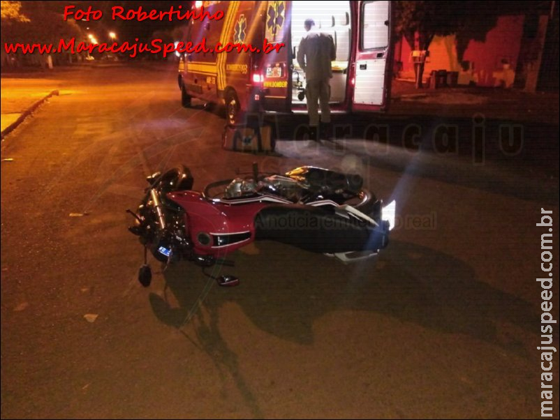 Maracaju: Corpo de Bombeiros atendem ocorrência durante a madrugada de domingo de queda de motocicleta na Vila Moreninha Maracaju: Corpo de Bombeiros atendem ocorrência durante a madrugada de domingo de queda de motocicleta na Vila Moreninha