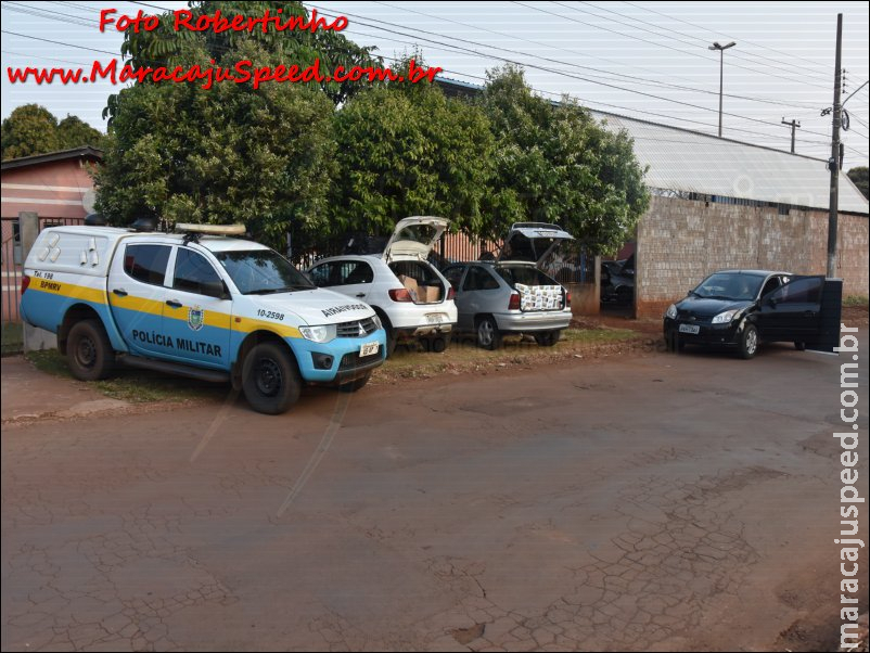 Maracaju: PMRv prende dois homens por contrabando de 3.100 pacotes de cigarros Maracaju: PMRv prende dois homens por contrabando de 3.100 pacotes de cigarros