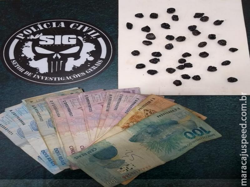 Maracaju: Polícia Civil prende em flagrante traficante de drogas que atuava na Vila Juquita Maracaju: Polícia Civil prende em flagrante traficante de drogas que atuava na Vila Juquita