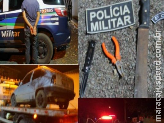 Motorista tenta esfaquear bombeiros, foge e é parado com tiros nos pneus por policiais