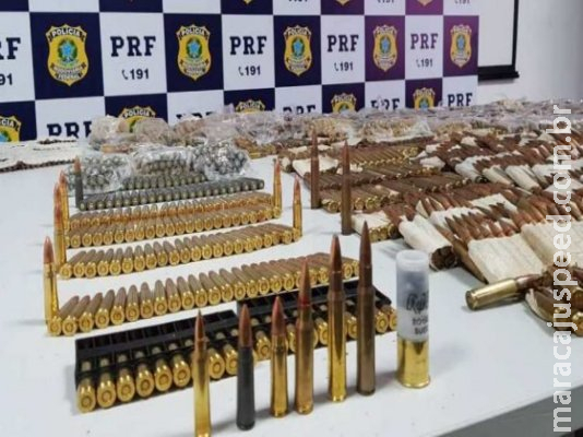 Mulher é presa no RJ após sair de Campo Grande com mais de 3 mil munições de fuzil Mulher é presa no RJ após sair de Campo Grande com mais de 3 mil munições de fuzil