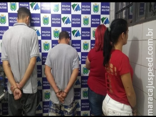 PM desarticula boca de fumo e quatro são presos PM desarticula boca de fumo e quatro são presos