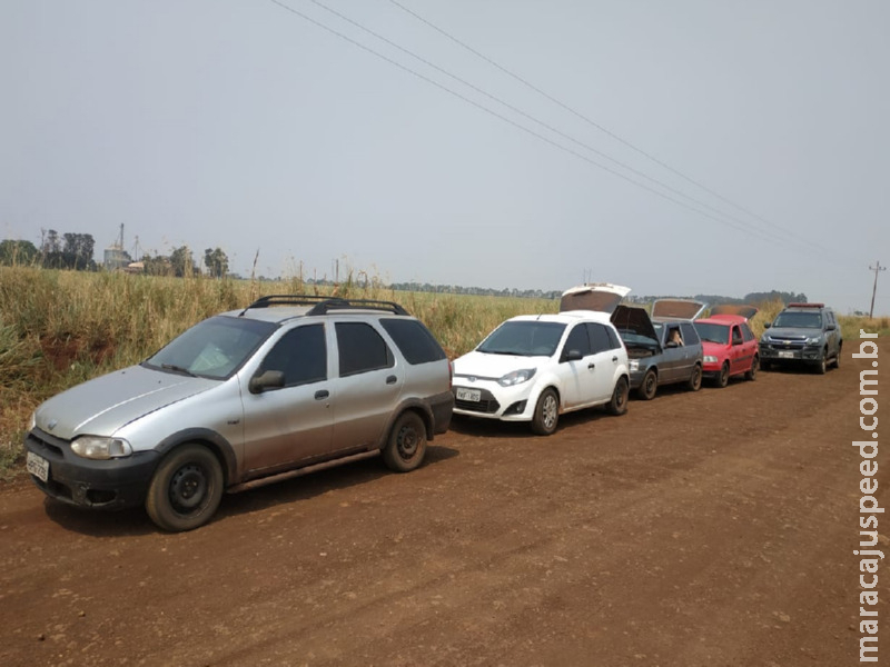 Quatro veículos foram apreendidos pelo DOF com mercadorias do Paraguai na região de Maracaju Quatro veículos foram apreendidos pelo DOF com mercadorias do Paraguai na região de Maracaju