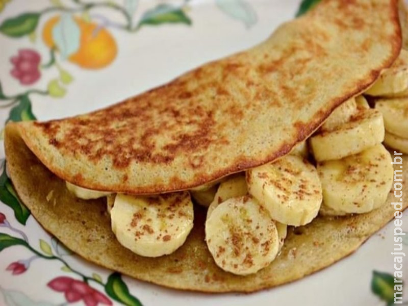 Receita rápida e saudável de crepioca de banana