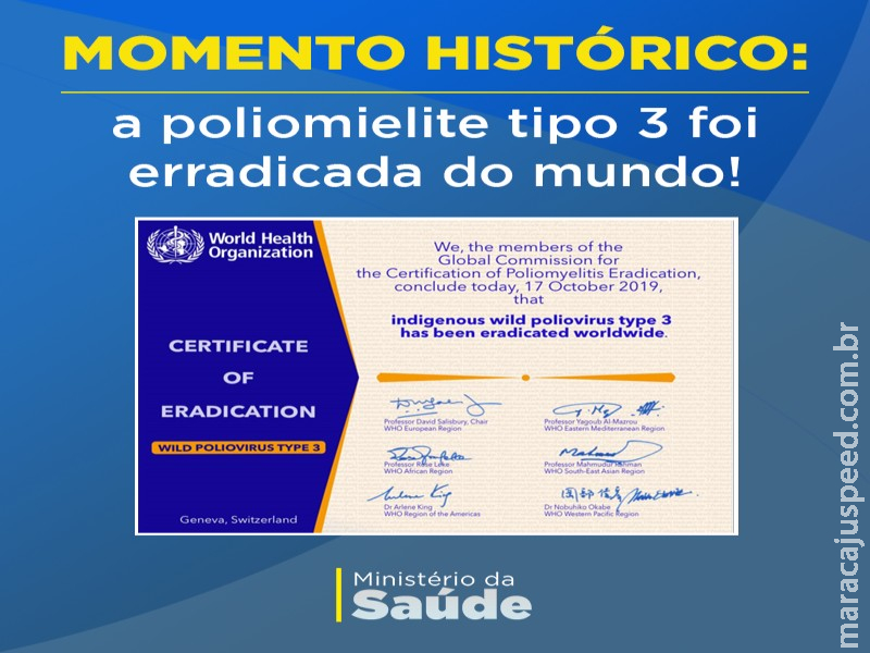 A poliomielite 3 foi erradicada do mundo A poliomielite 3 foi erradicada do mundo