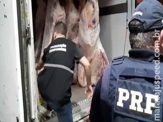 Caminhoneiro sai de MS com 1 ton de maconha em carga de carne e é preso no RS 