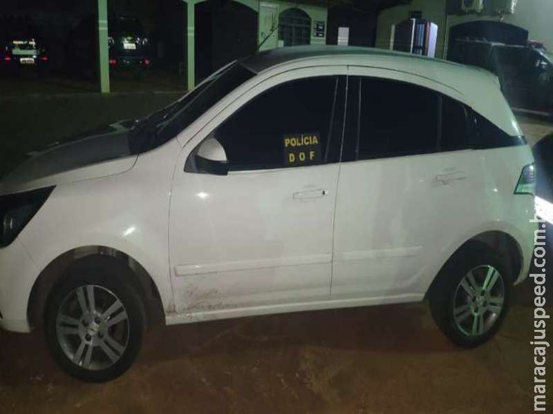 Carro furtado é recuperado pelo DOF em Caarapó Carro furtado é recuperado pelo DOF em Caarapó