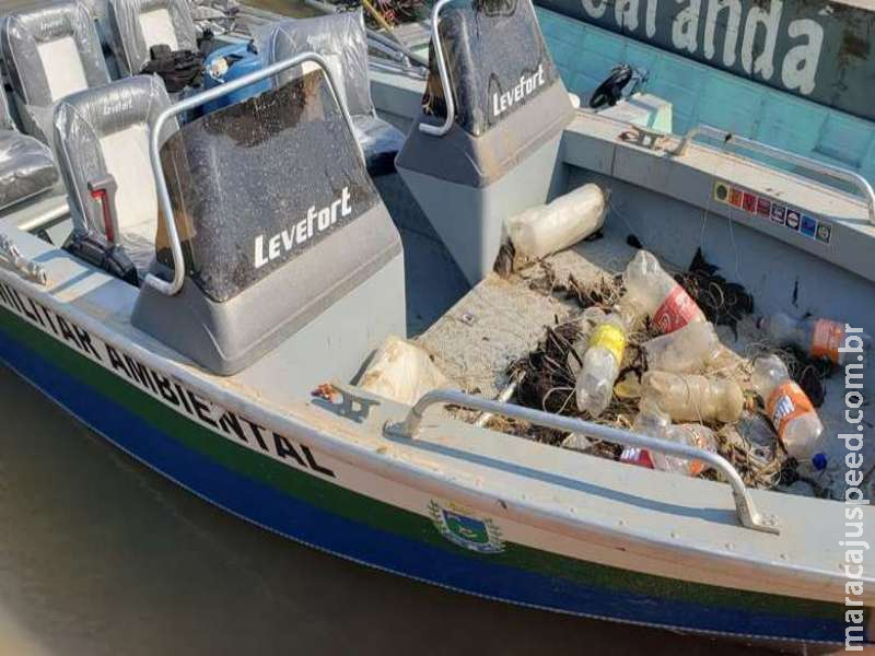 Força-tarefa apreende espinhéis em vistoria a embarcações no Rio Paraguai Força-tarefa apreende espinhéis em vistoria a embarcações no Rio Paraguai