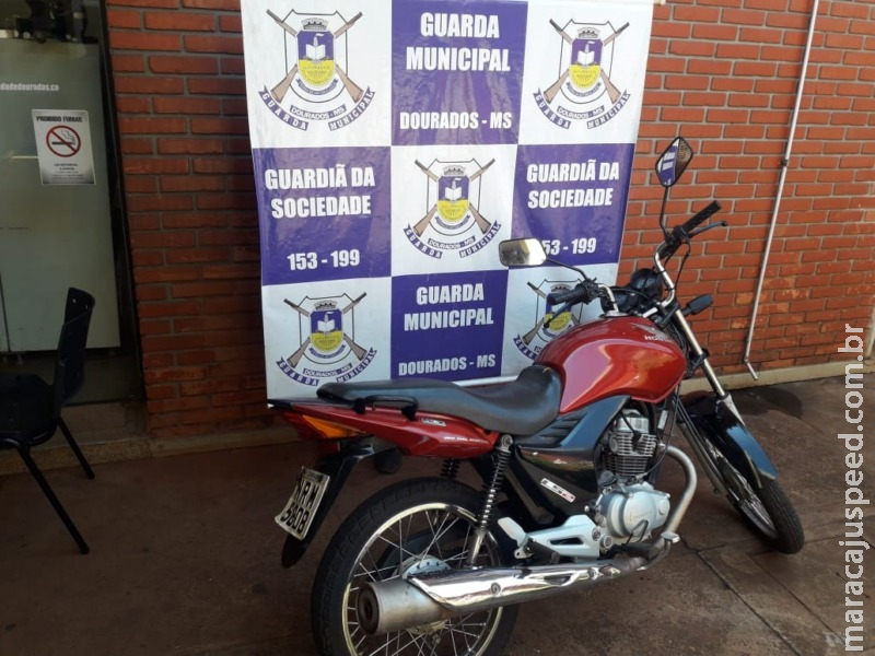 Guarda Municipal recupera motocicleta furtada