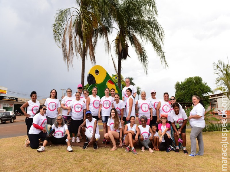 Maracaju: A chuva atrapalhou mais não tirou o brilho da abertura oficial do Outubro Rosa