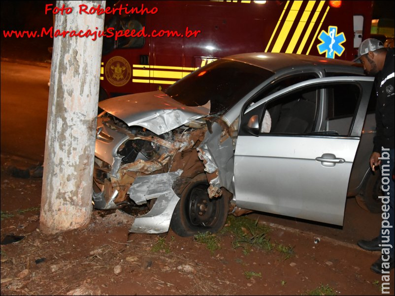 Maracaju: Condutor aparentemente embriagado colidi com poste de rede elétrica na Rua Campo Grande Maracaju: Condutor aparentemente embriagado colidi com poste de rede elétrica na Rua Campo Grande
