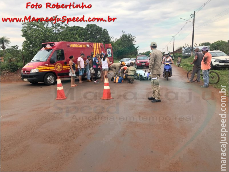 Maracaju: Criança de apenas 9 anos de idade se envolve em acidente com motocicleta