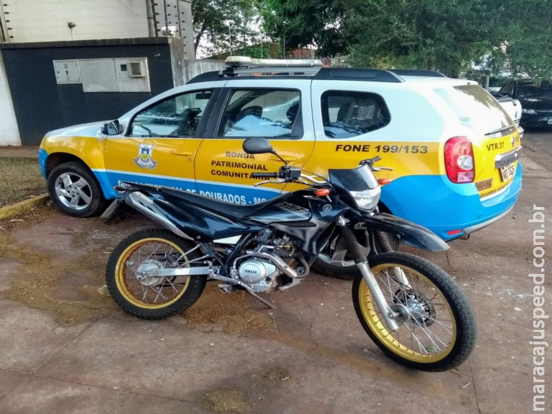 Motocicleta furtada é recuperada pela Guarda Municipal