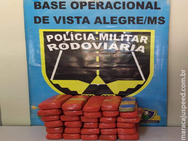 Operação Hórus/MS - Maracaju: Polícia Militar Rodoviária apreende 27 Kg de maconha em ônibus vindo da fronteira